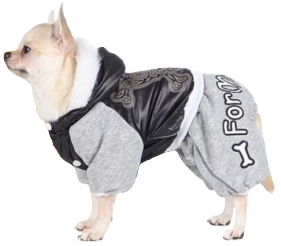 Zimní overal For My Dogs pro psy, lebka (4)